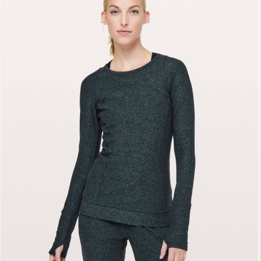 lululemon athletica Dark Gray Long Sleeve Top